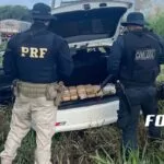 PRF apreende 22 kg de cocaína em carro boliviano na fronteira em Corumbá