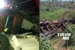 Leia mais sobre o artigo Motorista de 35 anos morre após colisão entre carretas na BR-262 em Corumbá