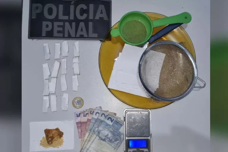 Homem é preso por tráfico de drogas durante ação da Polícia Penal em Corumbá