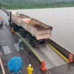 Ponte sobre o Rio Paraguai em Corumbá recebe travessia temporária para obras