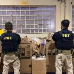 PRF e Receita Federal apreendem carga milionária de produtos sem nota fiscal em Ponta Porã