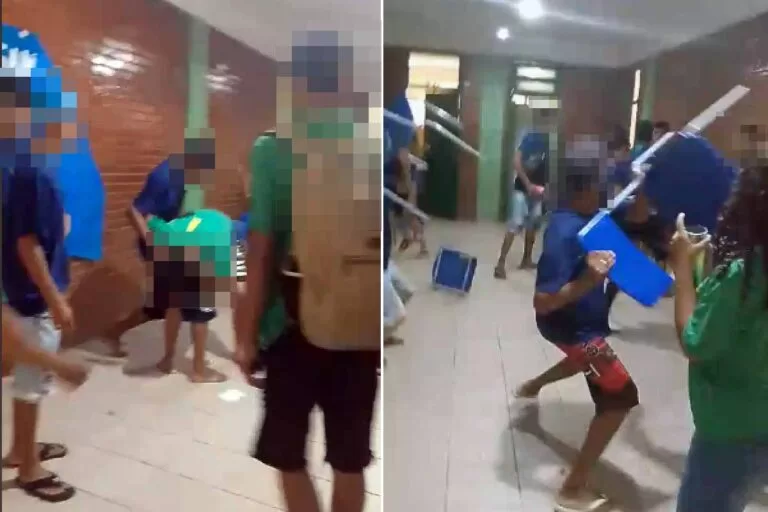 Alunos se agridem e arremessam cadeiras em escola estadual de Corumbá