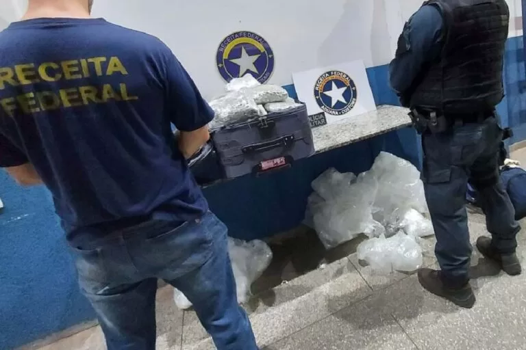 Receita federal apreende 16 quilos de maconha na fronteira Brasil-Bolívia