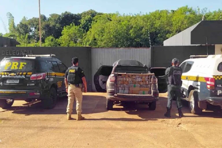 PRF e PM apreendem 1 tonelada de maconha em Jardim