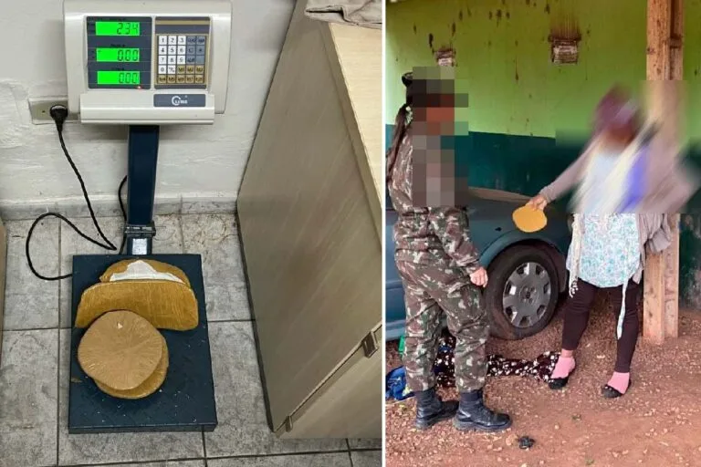 Bloqueio do Exército flagra bolivianas com 7 kg de cocaína em ônibus na BR-262
