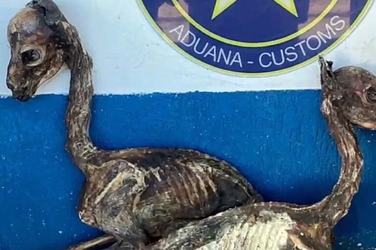 Fetos de Lhamas e Skunk são apreendidos pela Receita Federal em Corumbá