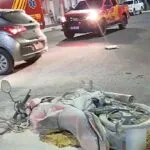 Motociclista é atingido por carro em avenida no Centro de Corumbá