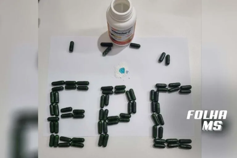 Policiais Penais barram entrada de droga em frasco de vitamina C no presídio de Corumbá
