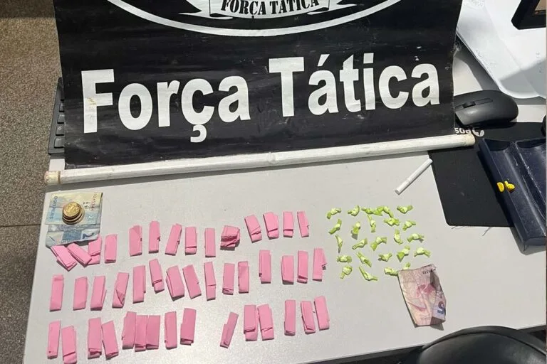 Força Tática prende dupla por furto e tráfico de drogas na região central de Corumbá
