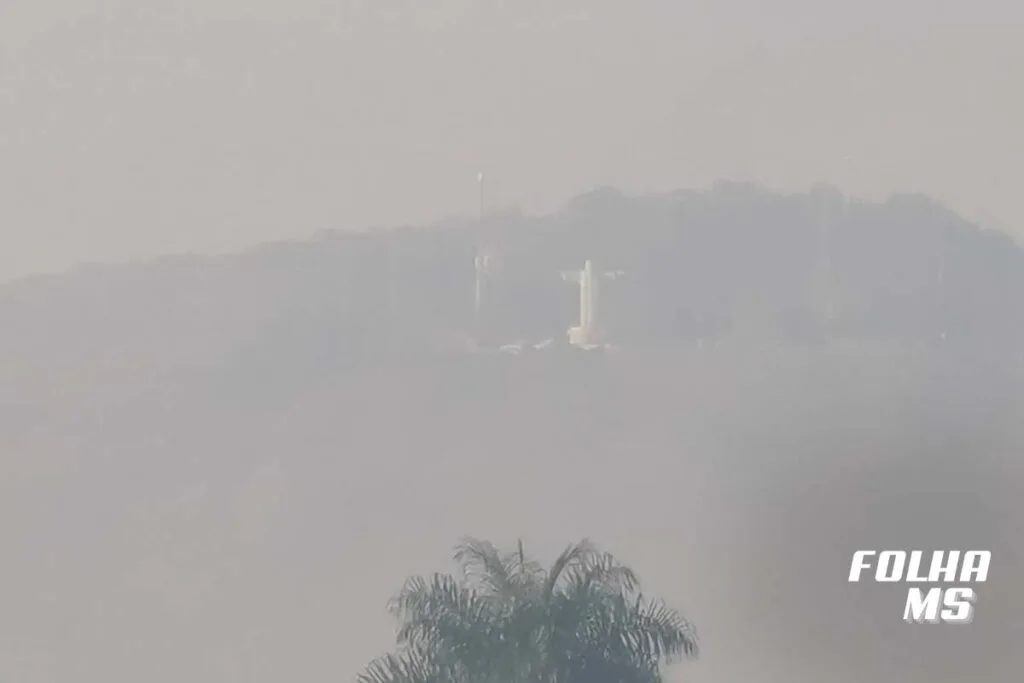 fumaça das queimadas em Corumbá