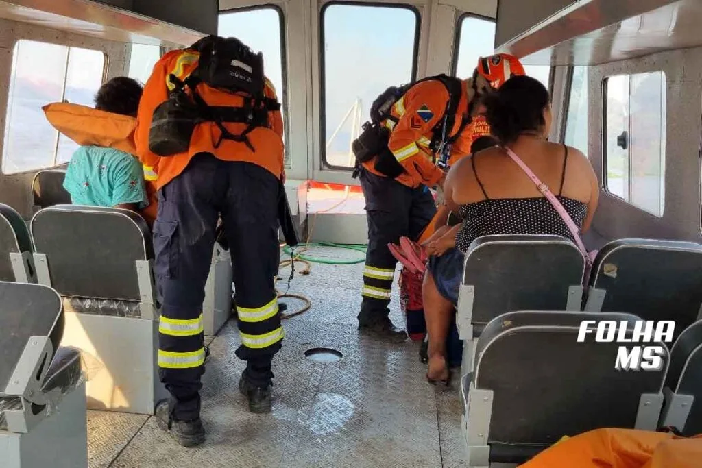 Família cercada por incêndio no Pantanal