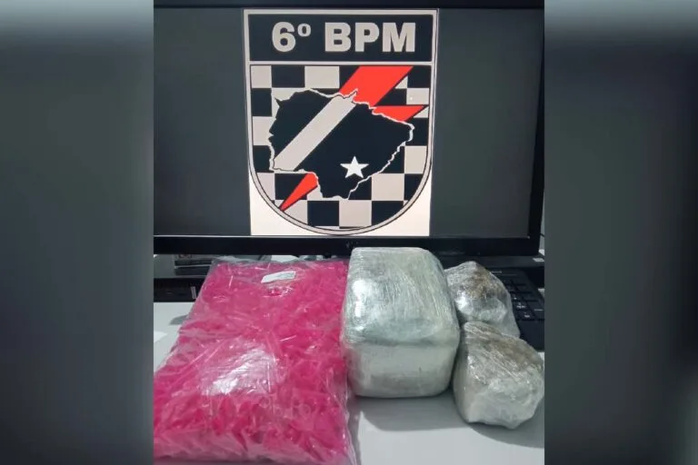 Homem descumpre medida protetiva e é preso com drogas no Jardim dos Estados
