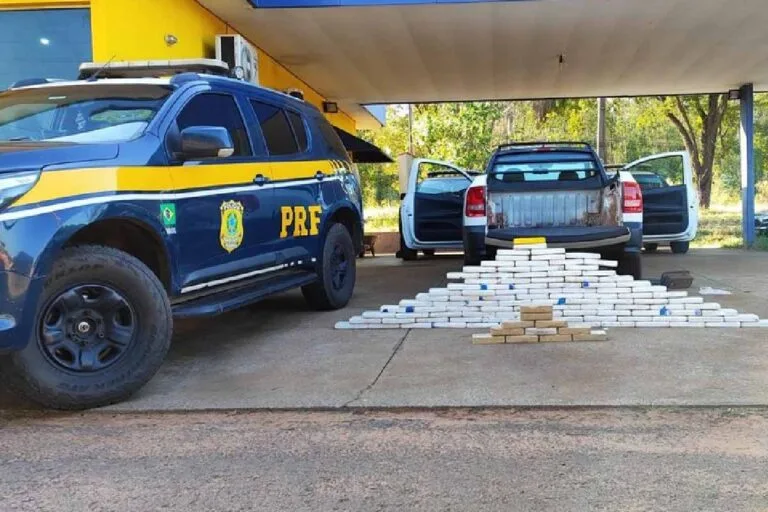Quase 120 kg de cocaína são apreendidos em Três Lagoas pela PRF