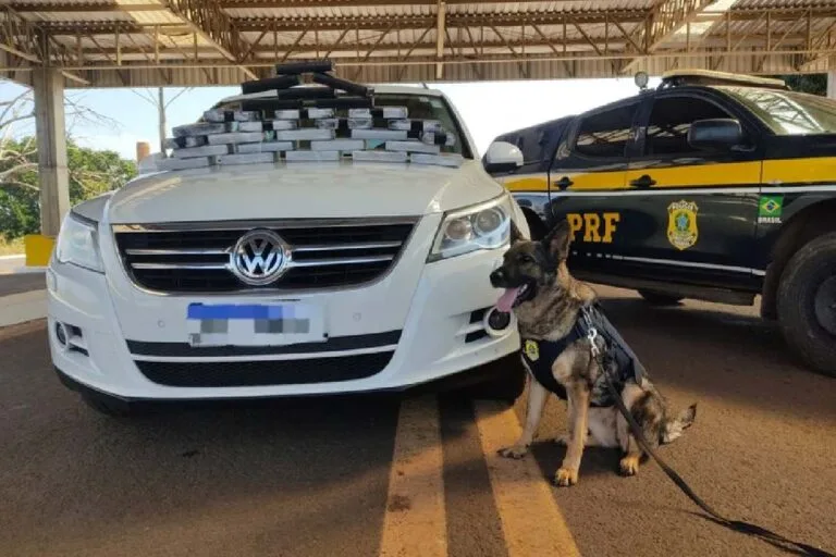 Motorista com carro “recheado” de cocaína é preso pela PRF em Terenos