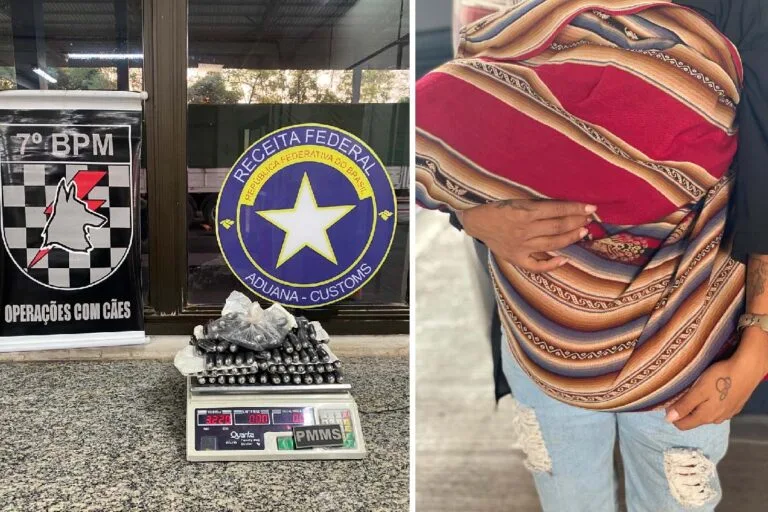 Boliviana é flagrada por cão farejador transportando cocaína em cápsulas para São Paulo