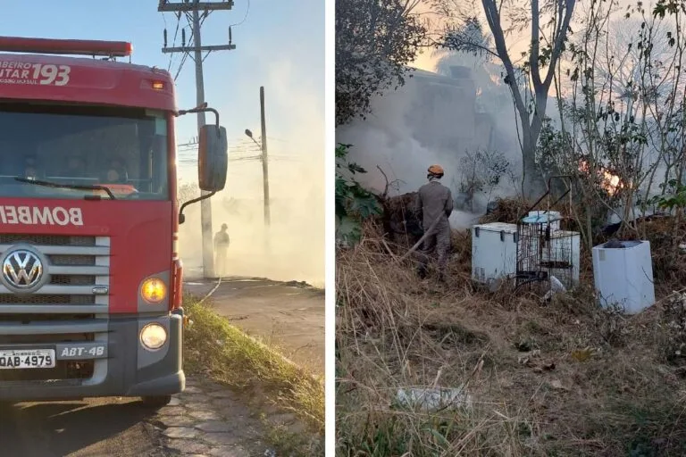 Bombeiros registram cinco incêndios em terrenos baldios em Corumbá