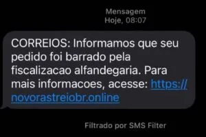 Leia mais sobre o artigo Correios alerta sobre golpes de mensagens relacionadas ao Imposto de Importação