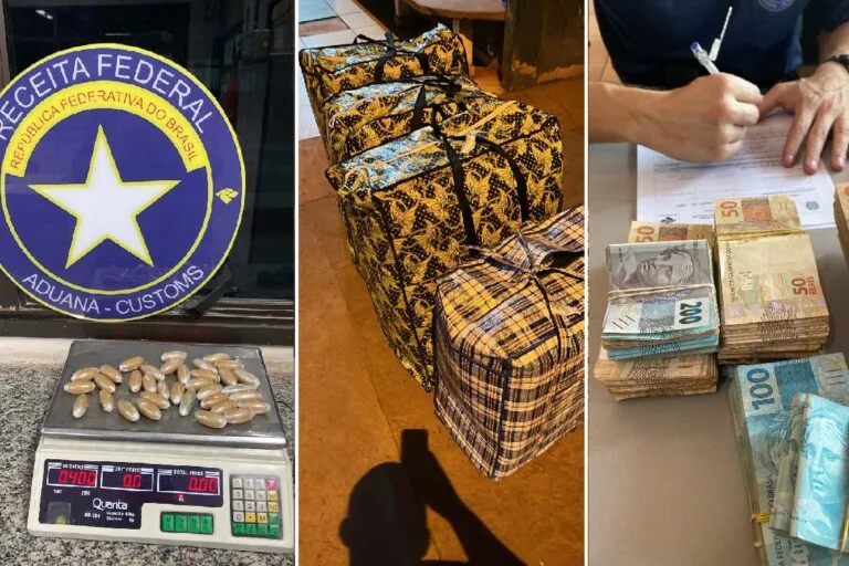 Receita Federal e Polícia Militar apreende mercadorias, drogas e contrabando de aves em Corumbá