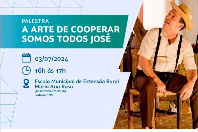 Teatro-Palestra “A Arte de Cooperar: Somos Todos José” será realizada em escola municipal de Ladário