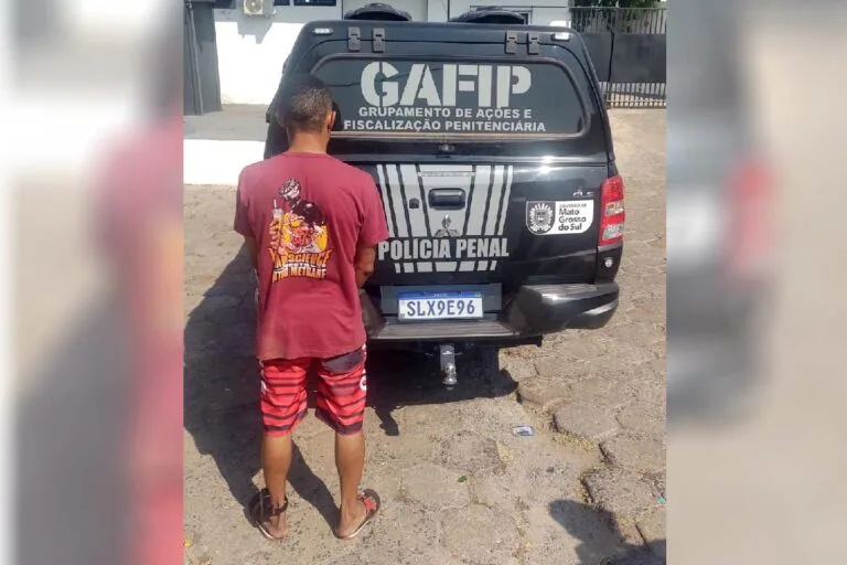 Condenado por roubo é preso pela Polícia Penal em Corumbá