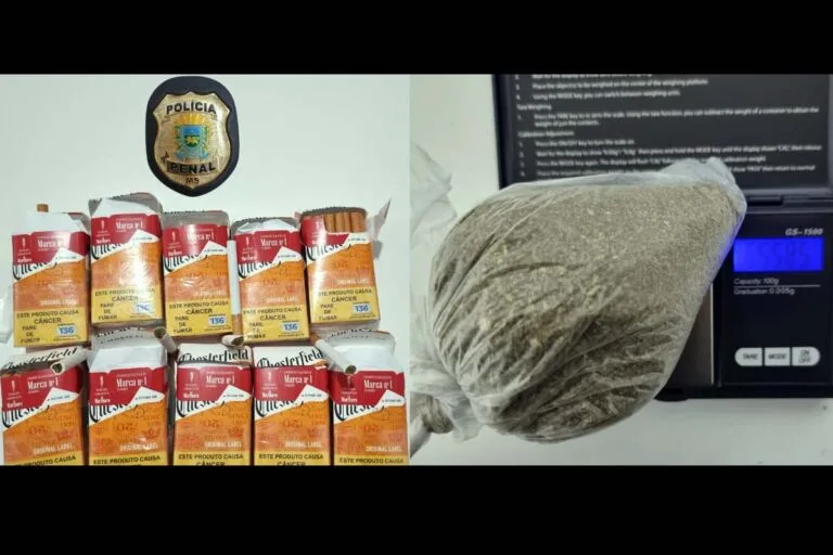 Mulher é presa ao tentar entrar com drogas em maços de cigarro no presídio de Corumbá