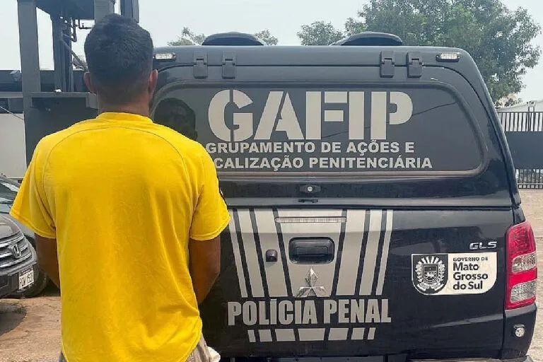 Condenado por tráfico de drogas é capturado pela Polícia Penal em Corumbá
