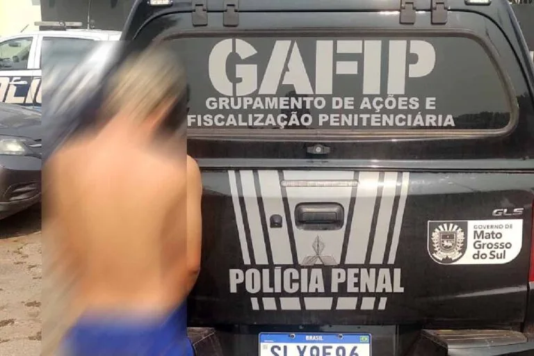 Foragido condenado por roubo é preso pela Polícia Penal em Corumbá