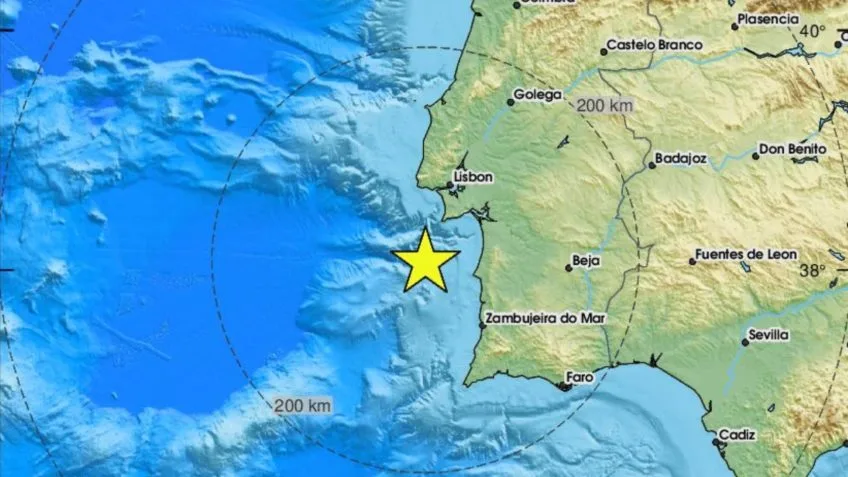 Você está visualizando atualmente Terremoto de 5,3 graus atinge Portugal e é sentido em várias regiões, incluindo Lisboa