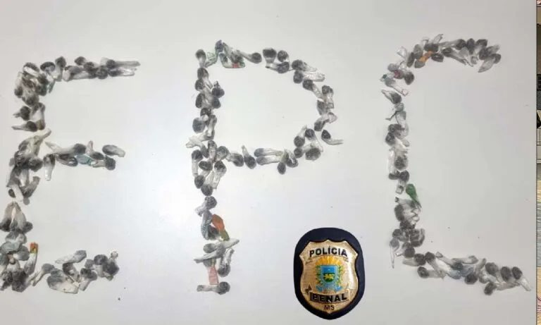 Revista em presídio de Corumbá encontra 153 trouxinhas de maconha escondidas em cela