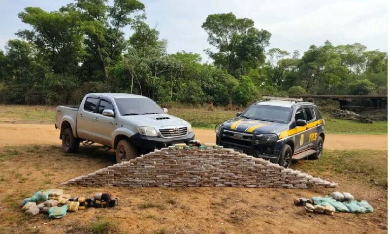 PRF prende homem com mais de 250 kg de drogas na BR-419 em MS