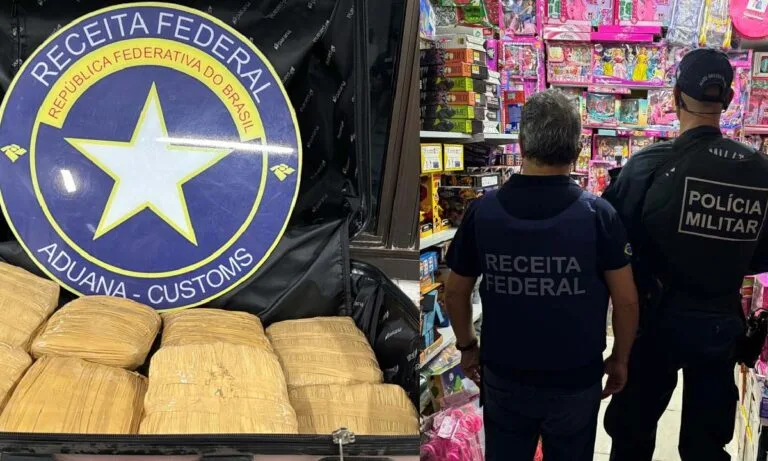 Receita apreende 4 toneladas de contrabando e entorpecentes em Corumbá