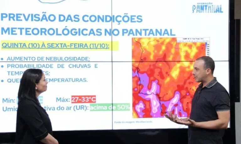 Chuva ajuda a extinguir incêndios florestais, mas equipes seguem mobilizadas em MS