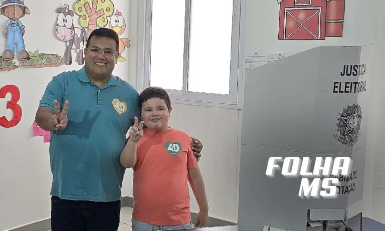 Dr. Gabriel vota e reforça discurso de renovação política em Corumbá 