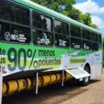 Governo de MS e setor privado testam ônibus movido a gás natural para transporte urbano