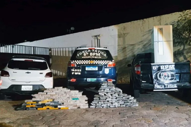 Polícia Militar intercepta mais de 100 kg de drogas em operação em Corumbá