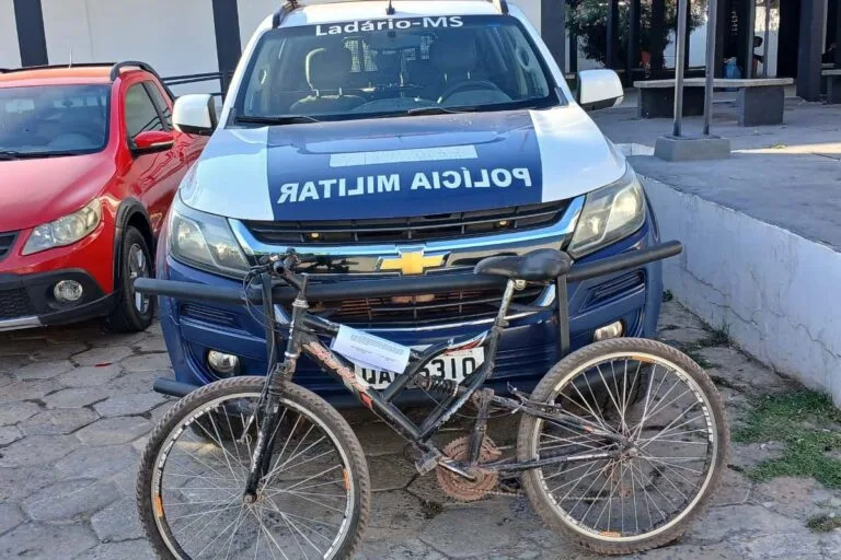 Bicicleta furtada é recuperada pela Polícia Militar em Ladário