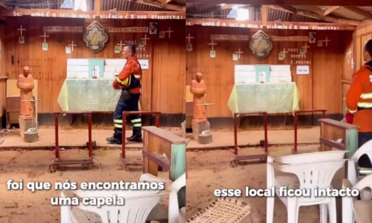 No momento, você está visualizando Capela intacta emociona bombeiros em meio às cinzas de incêndios no Pantanal