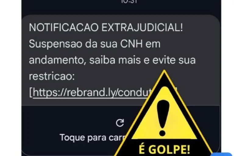 Detran-MS alerta sobre golpe de suspensão de CNH enviado por SMS