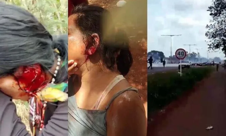 Ação policial em MS fere indígenas durante protesto por acesso à água