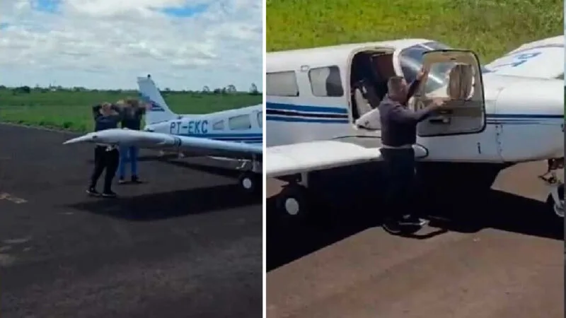 400 kg de cocaína foram apreendidos em uma aeronave que saiu de MS