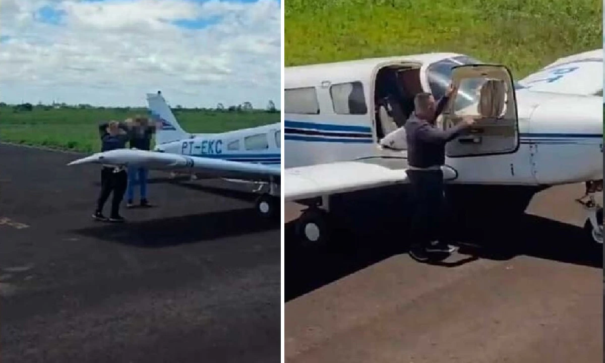 400 kg de cocaína foram apreendidos em uma aeronave que saiu de MS