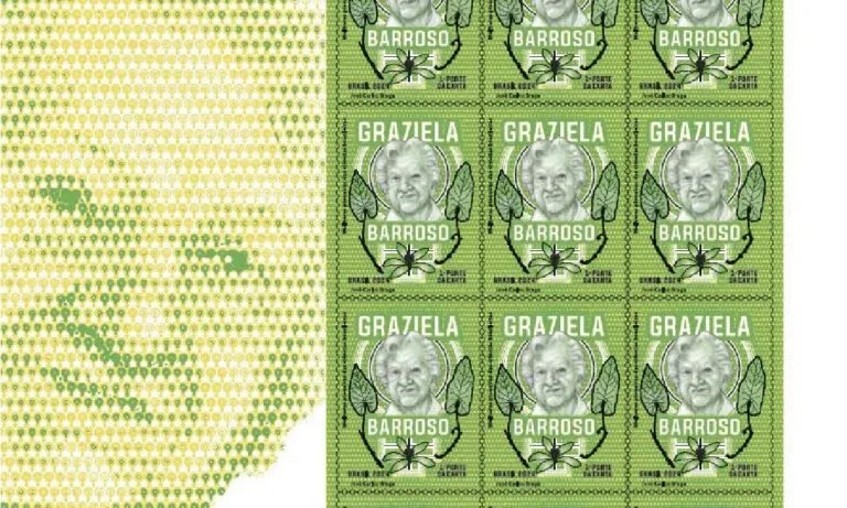 Botânica que nasceu em Corumbá estampa selo dos Correios