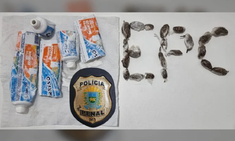 Polícia Penal flagra entorpecentes em pasta de dente no presídio de Corumbá