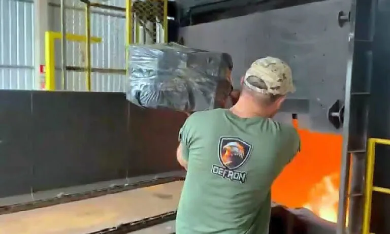 DEFRON Incinera 8,3 Toneladas de drogas em Ponta Porã