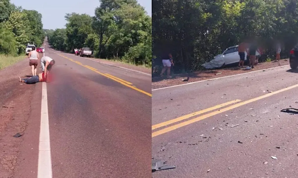 acidente com família boliviana na BR-262