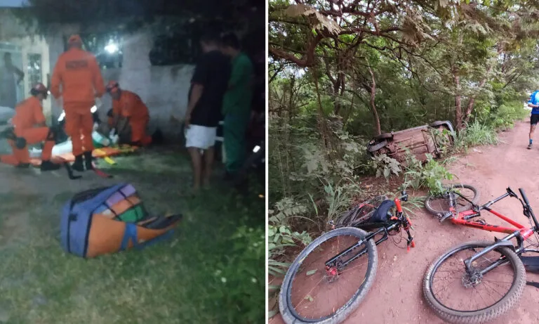 Atropelamentos de ciclistas em Corumbá mobilizam Corpo de Bombeiros neste fim de semana