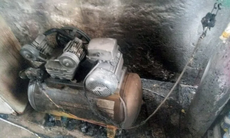 Fogo em compressor de ar mobiliza equipe dos Bombeiros em Corumbá