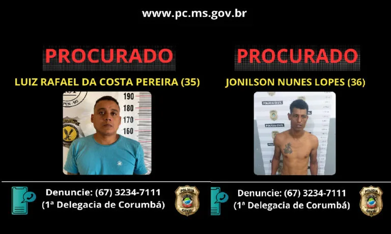 Operação da Polícia Civil busca suspeitos de homicídio no bairro Cervejaria em Corumbá