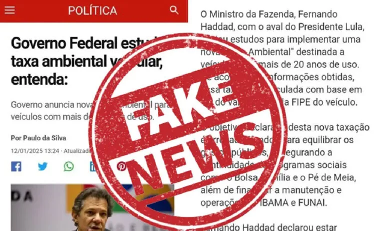 Haddad desmente fake news sobre taxa para veículos com mais de 20 anos