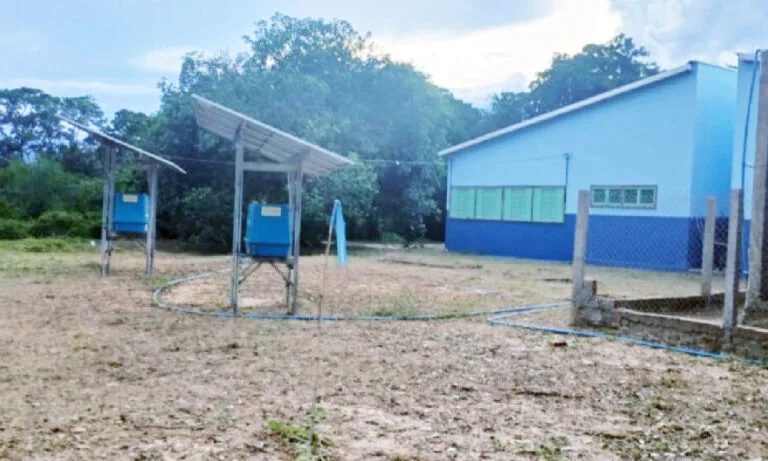 manutenção em escola no Pantanal